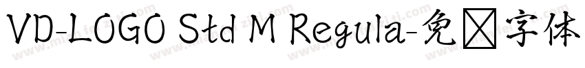 VD-LOGO Std M Regula字体转换